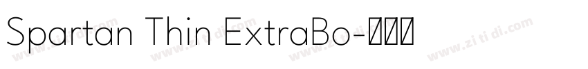 Spartan Thin ExtraBo字体转换